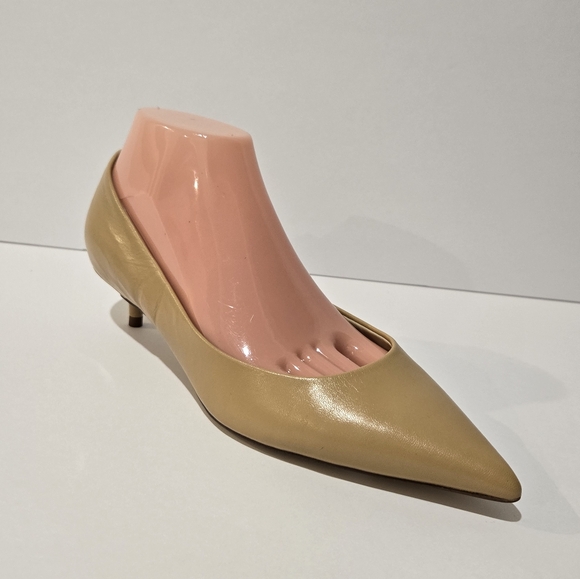 Sam Edelman Women's Franci Pointed Toe Lux Tan Kitten Shoes 8 - Picture 6 of 10